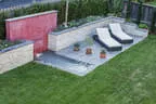 moderner Hausgarten